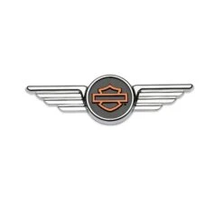 Harley Davidson Chrome Winged Bar & Shield Dekoratives Medallion