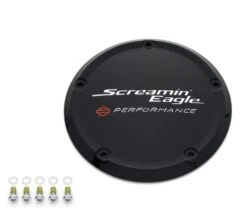 Harley Davidson Screamin Eagle Derby Deckel Schwarz