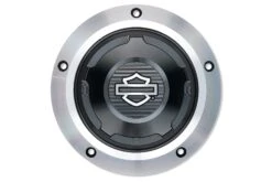 Harley Davidson Switchback Derby Deckel Klar Eloxiert & Schwarz