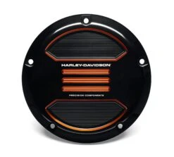 Harley Davidson Adversary Derby Deckel Schwarz/orange