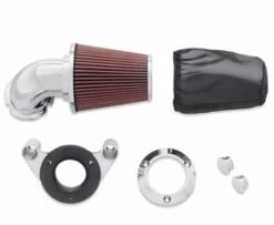 Harley Davidson Screamin Eagle Heavy Breather Performance Luftfilter-Kit Chrom