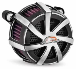 Harley Davidson Screamin Eagle Extreme Billet Luftfilter-Kit Agitator Cut Back Schwarz