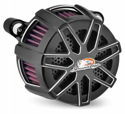 Harley Davidson Screamin Eagle Extreme Billet Luftfilter-Kit Chisel Cut Back Schwarz 3 Harley Davidson Screamin Eagle Extreme Billet Luftfilter-Kit Chisel Cut Back Schwarz