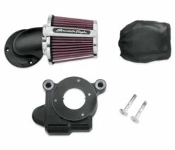Harley Davidson Screamin Eagle Heavy Breather Elite Performance Luftfilter Kit, Schwarz
