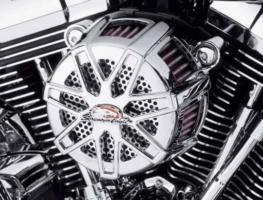 Harley Davidson Screamin Eagle Chisel Extreme Billet Luftfilter Kit 58mm Chrom 4 Harley Davidson Screamin Eagle Chisel Extreme Billet Luftfilter Kit 58mm Chrom – Bild 2