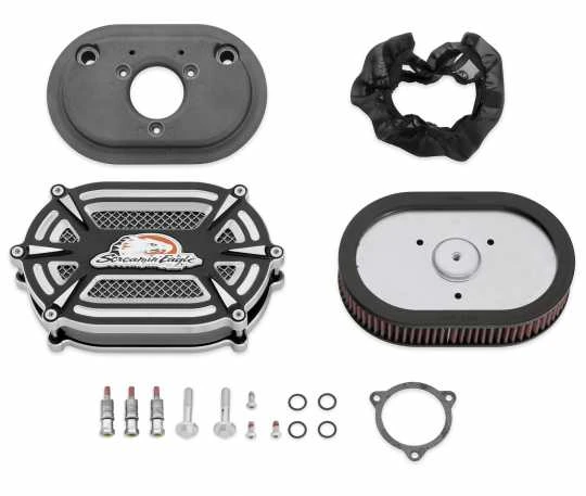 Harley Davidson Screamin Eagle Extreme Billet Ventilator Luftfilter Kit 58mm, Schwarz Cut 3 Harley Davidson Screamin Eagle Extreme Billet Ventilator Luftfilter Kit 58mm, Schwarz Cut