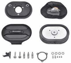 Harley Davidson Screamin Eagle Ventilator Elite Luftfilter Kit 58mm, Schwarz