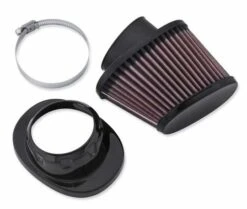 Harley Davidson Screamin Eagle High-Flo K&N Luftfilter Element Heavy Breather, Schwarz