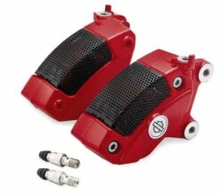 Harley Davidson Bremssattel Kit Rot, Vorn Doppelscheibe