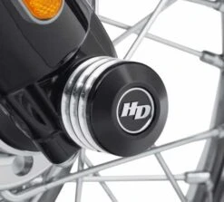 Harley Davidson Defiance Achsmutter Cover Vorne Schwarz Cut -Harley Davidson Store 43000064 2