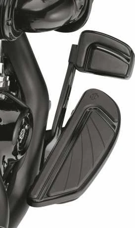 Harley Davidson Airflow Fahrer Trittbretter Schwarz 4 Harley Davidson Airflow Fahrer Trittbretter Schwarz – Bild 2