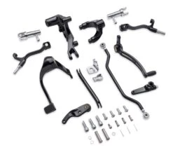 Harley Davidson Zurückverlegte Fußrastenanlage Schwarz