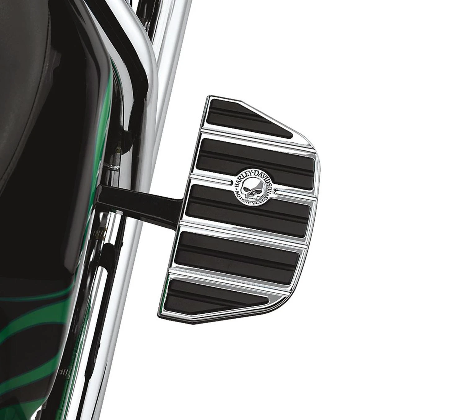 Harley Davidson Willie G. Skull Sozius-Trittbretteinsätze Klassische Form 4 Harley Davidson Willie G. Skull Sozius-Trittbretteinsätze Klassische Form – Bild 2