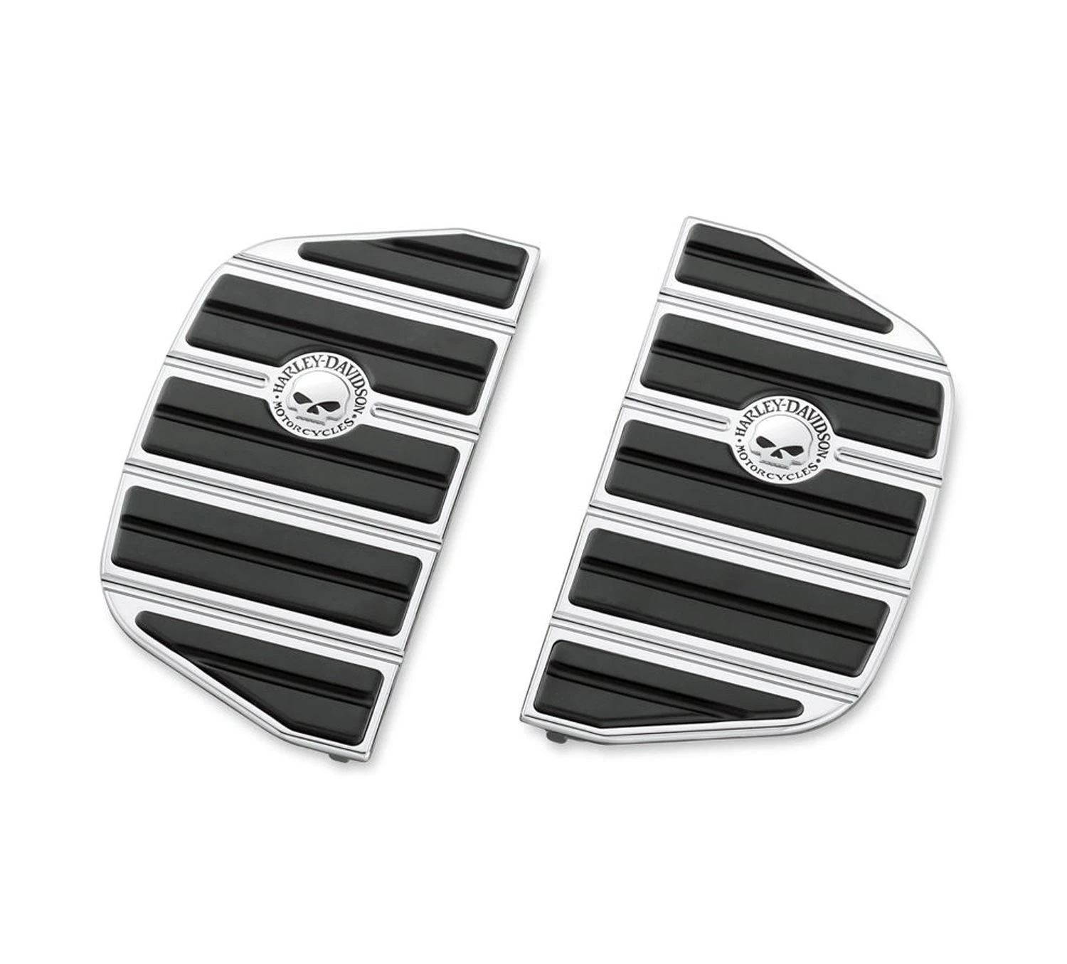 Harley Davidson Willie G. Skull Sozius-Trittbretteinsätze Klassische Form 3 Harley Davidson Willie G. Skull Sozius-Trittbretteinsätze Klassische Form