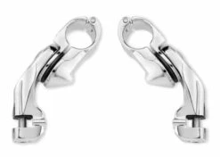 Harley Davidson Montagekit Für Einstellbare Highway Fußrasten 2.5" Kurz Abgewinkelt, Chrom