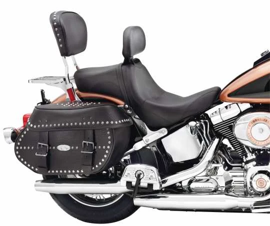 Harley Davidson Signature Sitz Mit Fahrerrückenlehne 16" Glatt 4 Harley Davidson Signature Sitz Mit Fahrerrückenlehne 16" Glatt – Bild 2