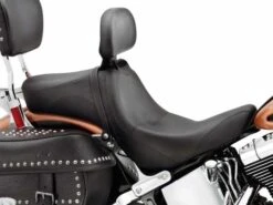 Harley Davidson Signature Sitz Mit Fahrerrückenlehne 16" Glatt