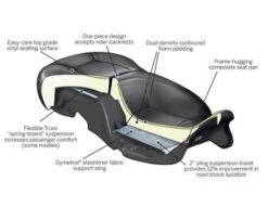 Harley Davidson Hammock Sitz 17" Für Fahrer & Sozius (beheizt) -Harley Davidson Store 52000177 31