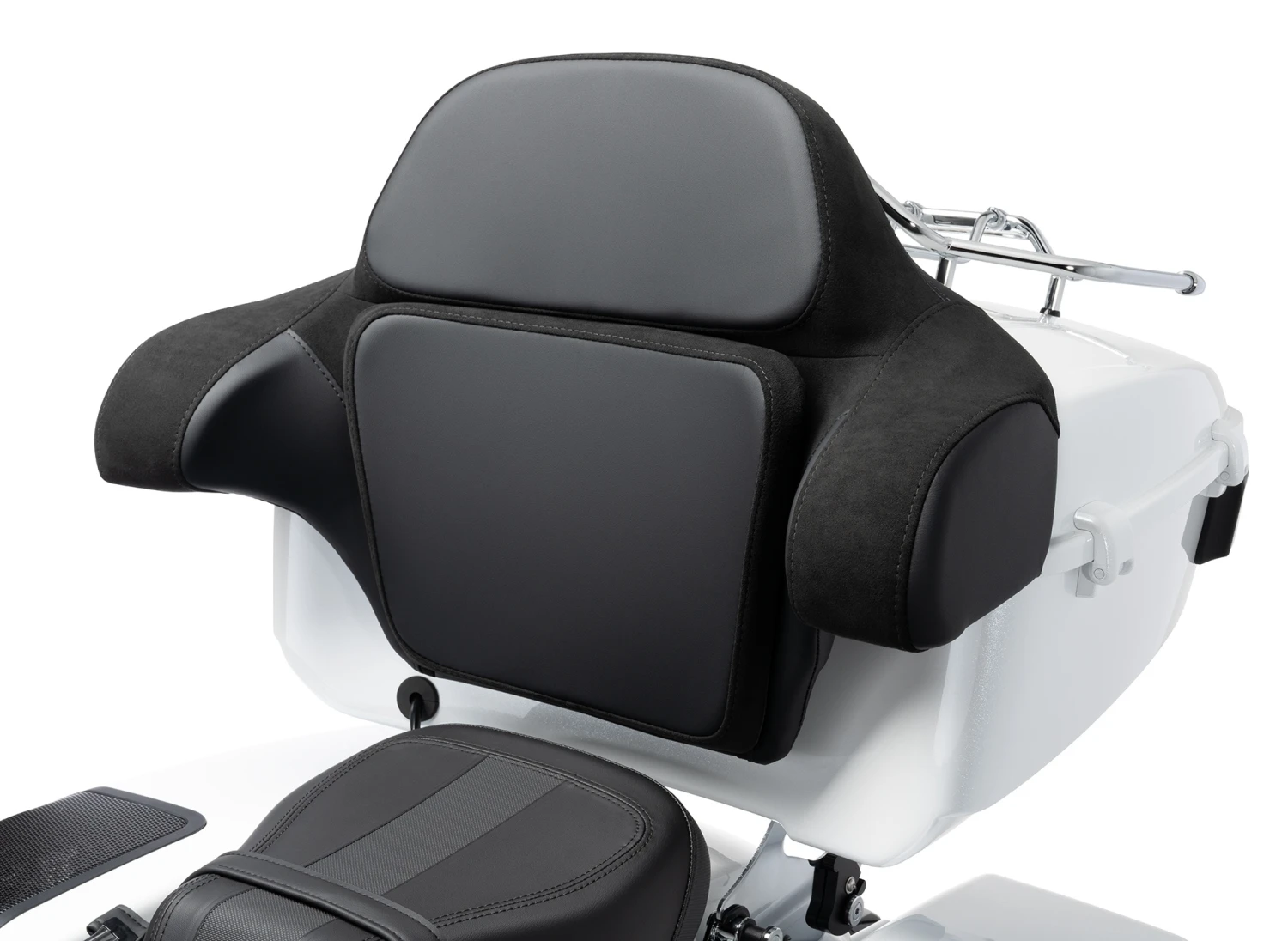 Harley Davidson King Tour-Pak Rückenpolster CVO Stil Schwarz 4 Harley Davidson King Tour-Pak Rückenpolster CVO Stil Schwarz – Bild 2