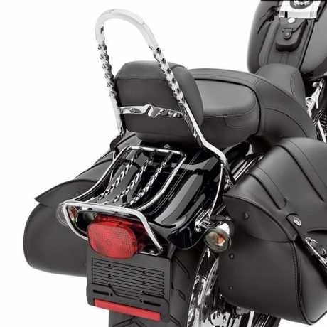 Harley Davidson Sozius Rückenpolster Leder Schwarz Glatt 4 Harley Davidson Sozius Rückenpolster Leder Schwarz Glatt – Bild 2