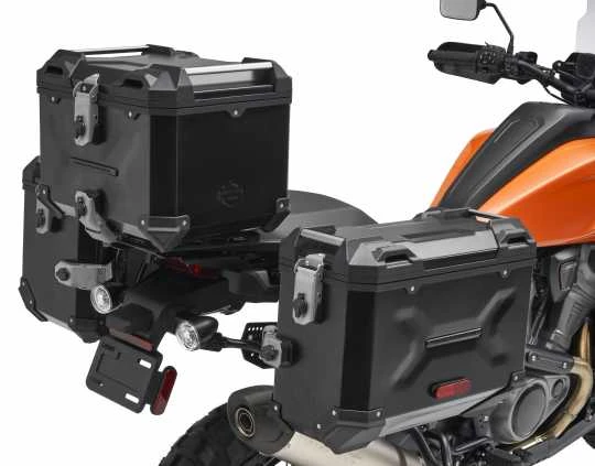 Harley Davidson Aluminum Side Cases Koffer Set Schwarz 6 Harley Davidson Aluminum Side Cases Koffer Set Schwarz – Bild 4