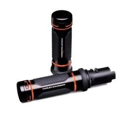 Harley Davidson Adversary Lenkergriffe Schwarz/orange