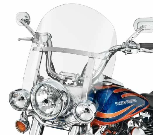 Harley Davidson Abnehmbare King-Size Windschutzscheibe 16" Kar & Polierte Streben 3 Harley Davidson Abnehmbare King-Size Windschutzscheibe 16" Kar & Polierte Streben