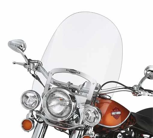 Harley Davidson Abnehmbare King-Size Nostalgic Windschutzscheibe 21" Klar 3 Harley Davidson Abnehmbare King-Size Nostalgic Windschutzscheibe 21" Klar