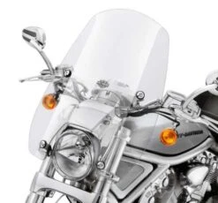 Harley Davidson Abnehmbare Compact Mid Sport Windschutzscheibe 16" Klar