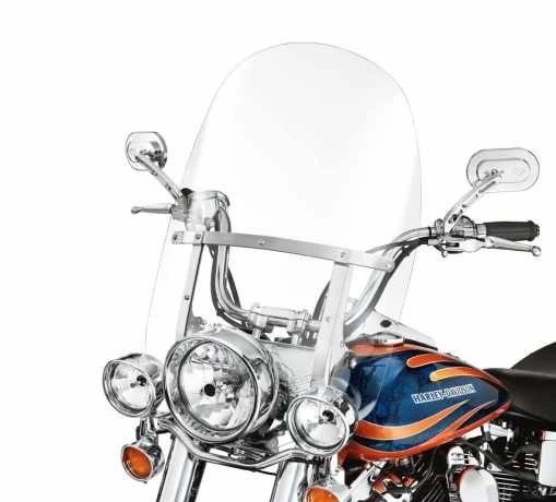 Harley Davidson Abnehmbare King-Size Windschutzscheibe 21" Klar & Polierte Streben 3 Harley Davidson Abnehmbare King-Size Windschutzscheibe 21" Klar & Polierte Streben