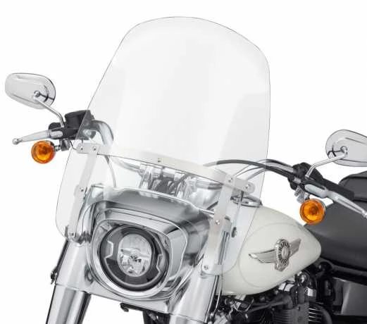 Harley Davidson Wind Splitter Abnehmbares Compact Windschild 19" Klar & Poliert 4 Harley Davidson Wind Splitter Abnehmbares Compact Windschild 19" Klar & Poliert – Bild 2