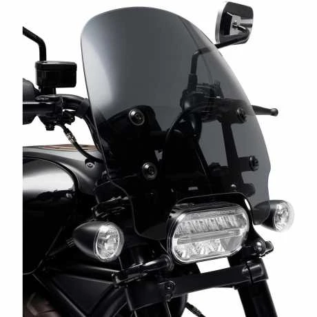 Harley Davidson Quick-Release Compact Windschild Dunkel Getönt 4 Harley Davidson Quick-Release Compact Windschild Dunkel Getönt – Bild 2