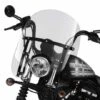 Harley Davidson Abnehmbare Kompakt-Windschutzscheibe 14" Leicht Getönt & Schwarze Streben