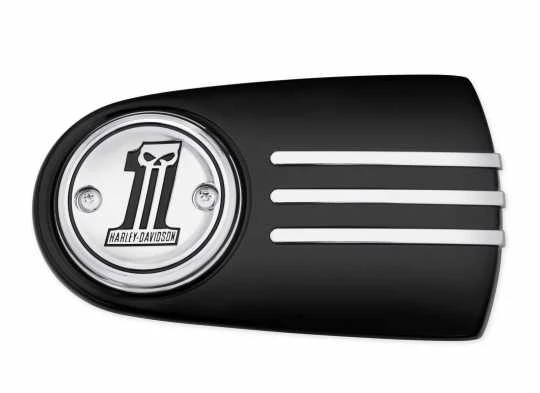 Harley Davidson Luftfilter-Zierblende Number One Skull 3 Harley Davidson Luftfilter-Zierblende Number One Skull