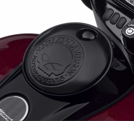 Harley Davidson Tankkonsolenklappe Willie G Skull Schwarz 4 Harley Davidson Tankkonsolenklappe Willie G Skull Schwarz – Bild 2