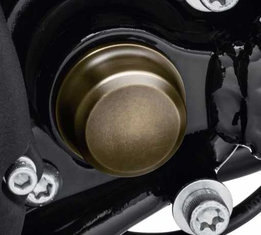 Harley Davidson Brass / Messing Schwingenachs-Cover, Links 4 Harley Davidson Brass / Messing Schwingenachs-Cover, Links – Bild 2