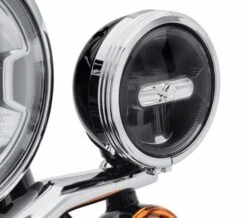 Harley Davidson Defiance Zusatzscheinwerfer Zierringe 4" Chrom -Harley Davidson Store 61400353 2