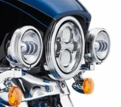 Harley Davidson Defiance Zusatzscheinwerfer Zierringe 4" Chrom -Harley Davidson Store 61400353 3