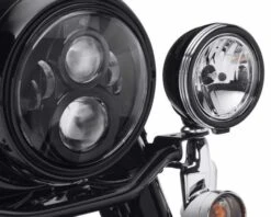 Harley Davidson Defiance Zusatzscheinwerfer Zierringe 4" Schwarz Cut -Harley Davidson Store 61400355 harley2