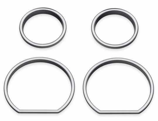 Harley Davidson Defiance Instrumenten Zierfassungen Schwarz Cut 3 Harley Davidson Defiance Instrumenten Zierfassungen Schwarz Cut