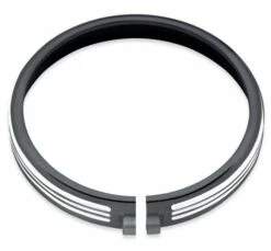 Harley Davidson Defiance Scheinwerfer Zierring 5 3/4" Schwarz Cut