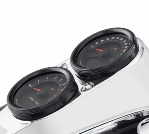 Harley Davidson Defiance Tank Anzeigenblende 5" Schwarz 4 Harley Davidson Defiance Tank Anzeigenblende 5" Schwarz – Bild 2