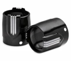 Harley Davidson Defiance 4.5" Schalldämpferkappen Schwarz Cut