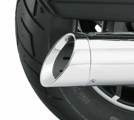 Harley Davidson Two-Piece Schalldämpfer Endkappe 4.5" Chrom 4 Harley Davidson Two-Piece Schalldämpfer Endkappe 4.5" Chrom – Bild 2