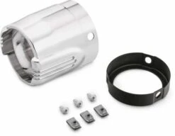 Harley Davidson Defiance Schalldämpfer Endkappen 4.5" Chrom