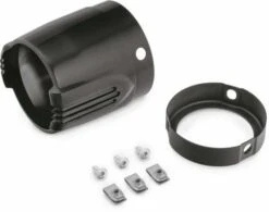 Harley Davidson Defiance Schalldämpfer Endkappen 4.5" Schwarz