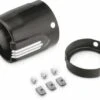 Harley Davidson Defiance Schalldämpfer Endkappen 4.5" Schwarz Machine Cut