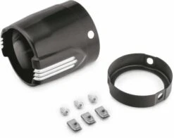 Harley Davidson Defiance Schalldämpfer Endkappen 4.5" Schwarz Machine Cut