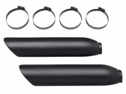 Harley Davidson Screamin Eagle Auspuff Hitzeschilde Slash Cut Schwarz Matt