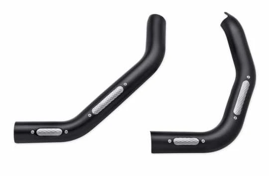 Harley Davidson Slotted Auspuff Hitzeschild Kit Matt Schwarz 3 Harley Davidson Slotted Auspuff Hitzeschild Kit Matt Schwarz